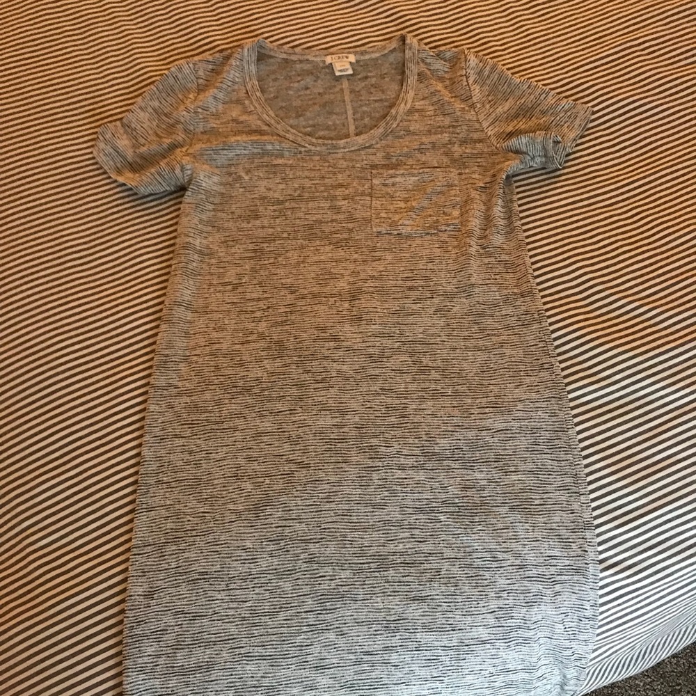 J Crew Factory Short Sleeve Pocket T-shirt Dress